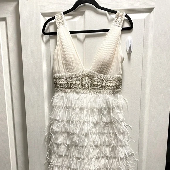 Sue Wong Dresses | Sue Wong White Dress - Cocktail/Wedding Dr | Color: White | Size: 6 | Kathys_Style's Closet